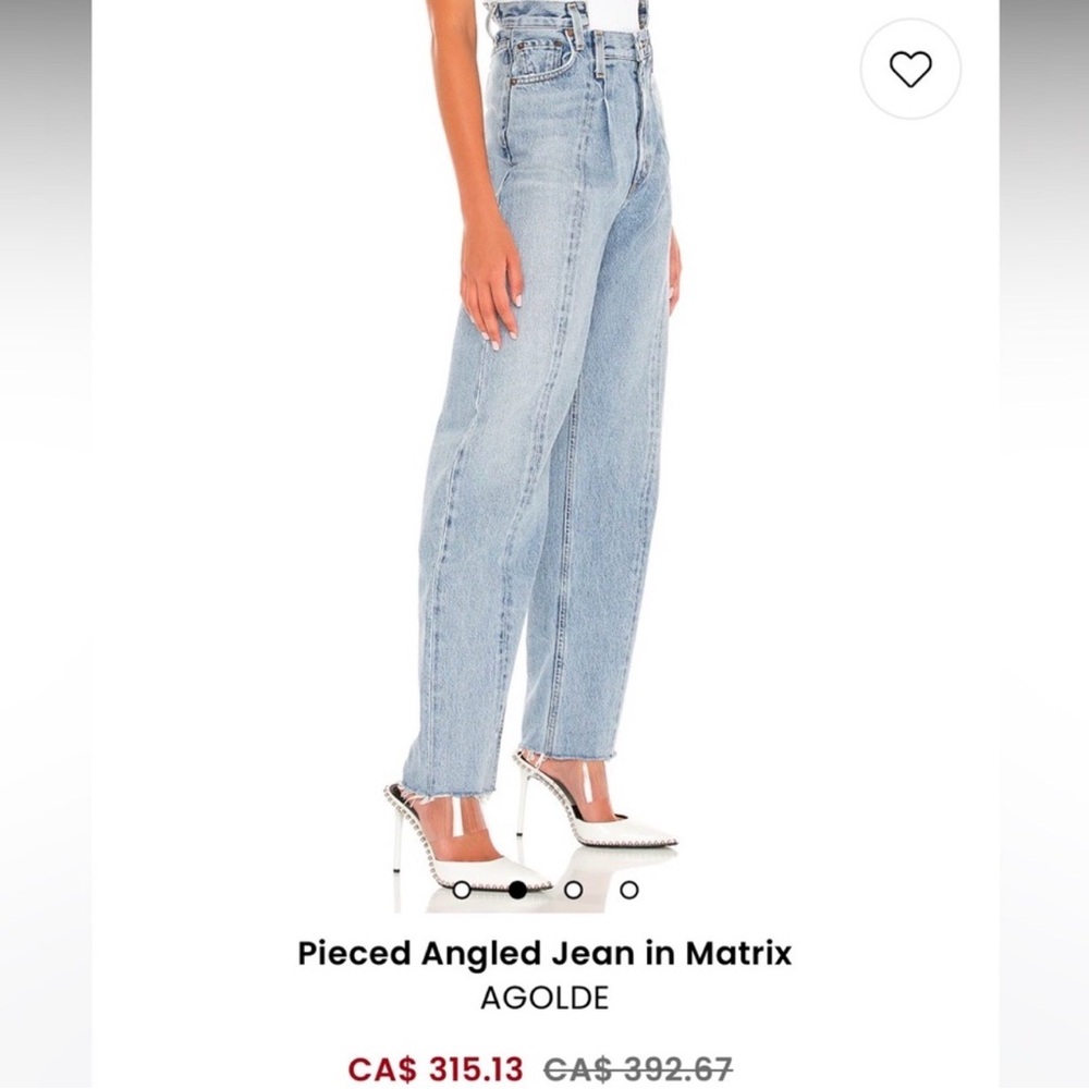 Agolde Light Blue High-Rise Straight Jeans